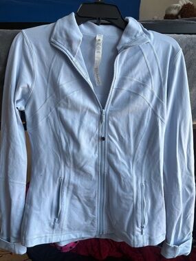 lululemon athletica Pale Blue Full-Zip Athletic Jacket